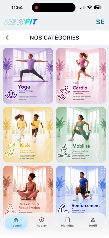 Aperçu 2 de l’application NewFit